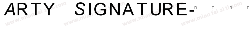 Arty Signature字体转换